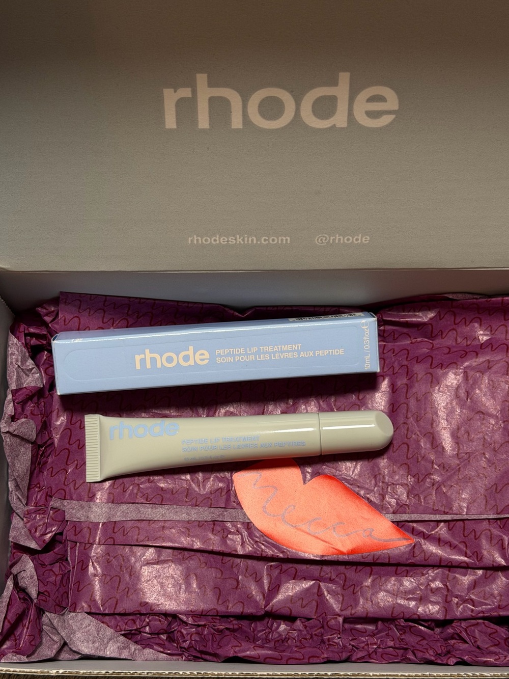 RHODE Mecca Exclusive Peptide Lip Treatment in Sugarberry🫐 - Picture 2 of 5